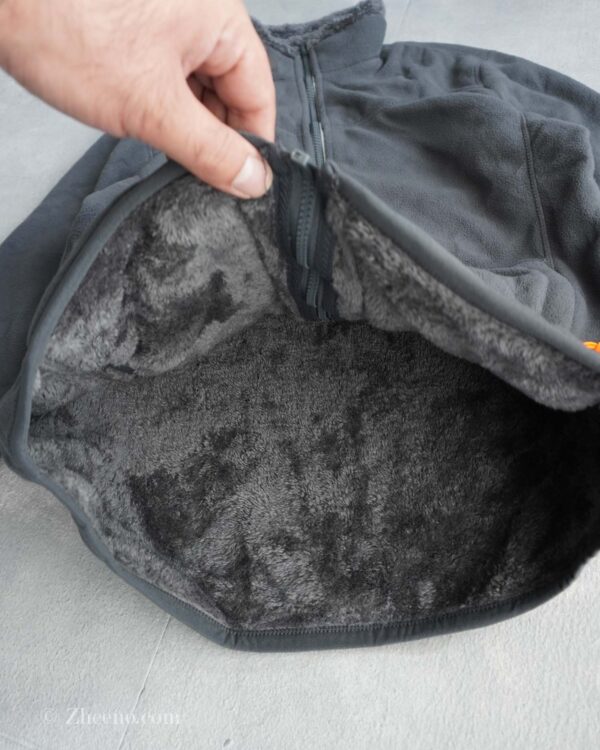 جکت دو رو کرک و خز خاکستری