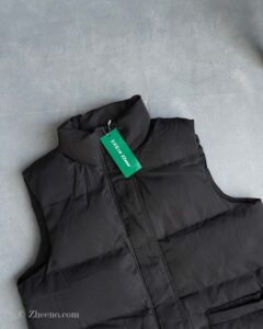 پافر بلند مشکی ساده Shein