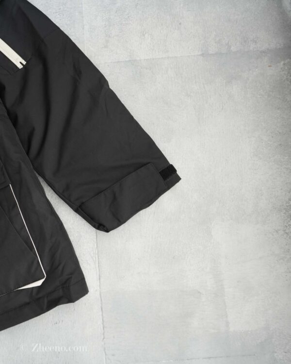 جکت کلاه دار مشکی کرم Shein