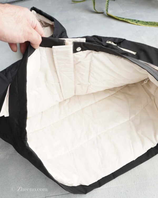 جکت کلاه دار مشکی کرم Shein