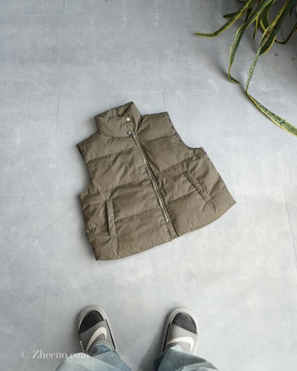 پافر سبز زیتونی Shein