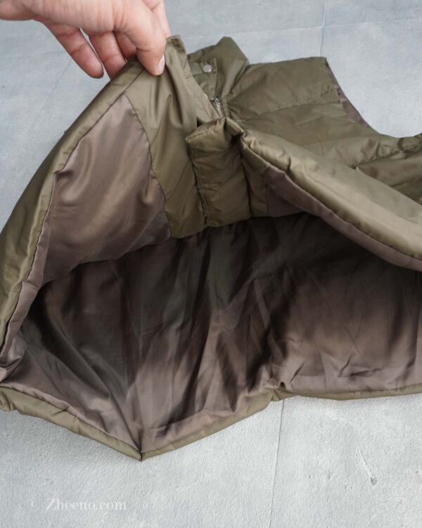 پافر سبز زیتونی Shein