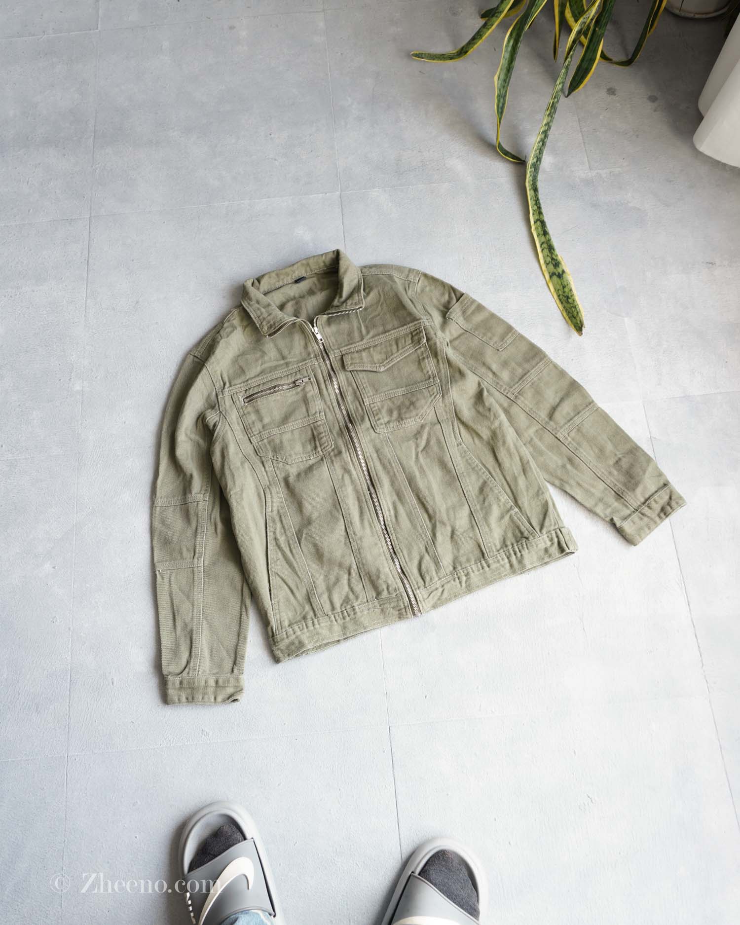 جکت جین سبز Manfinity