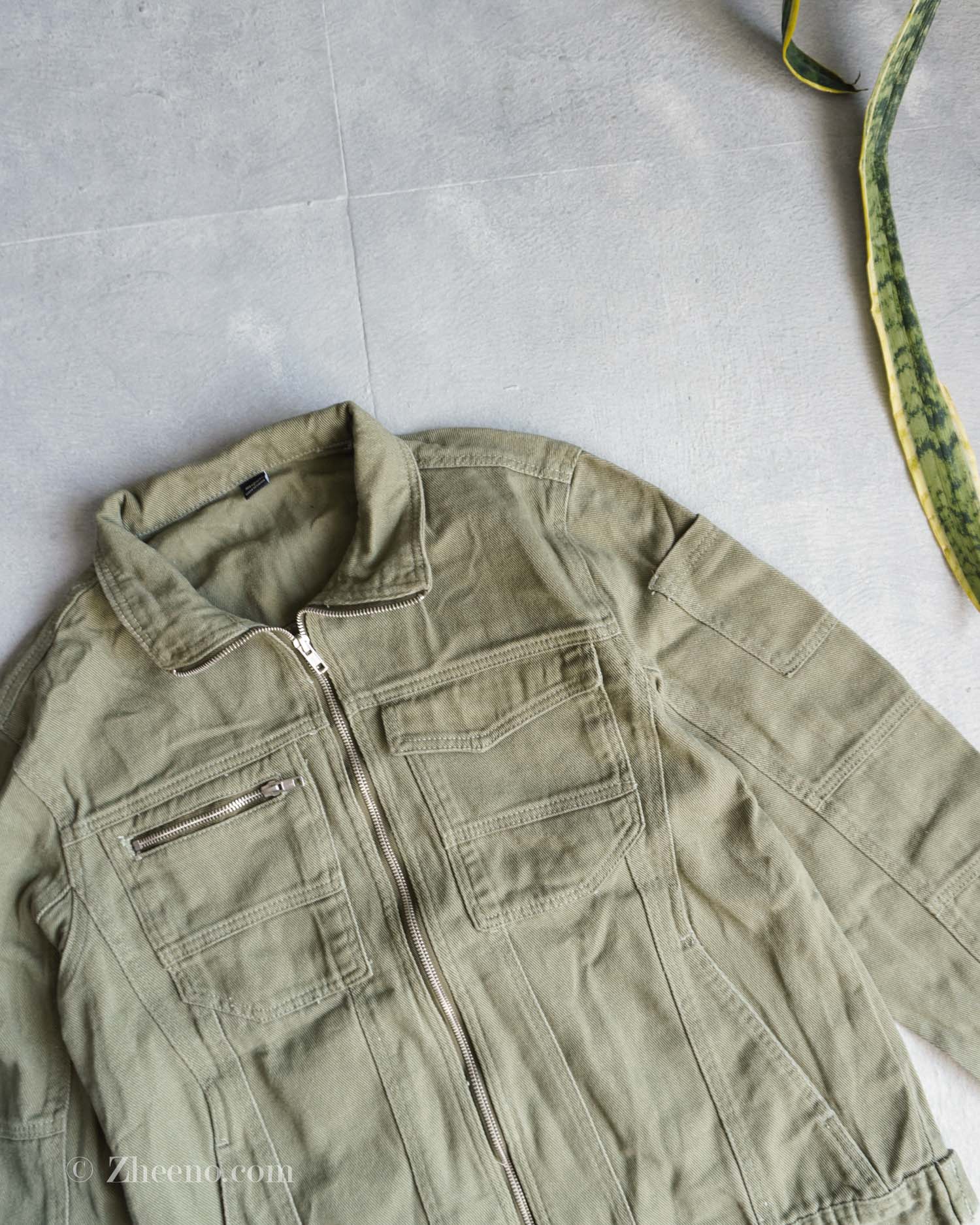 جکت جین سبز Manfinity