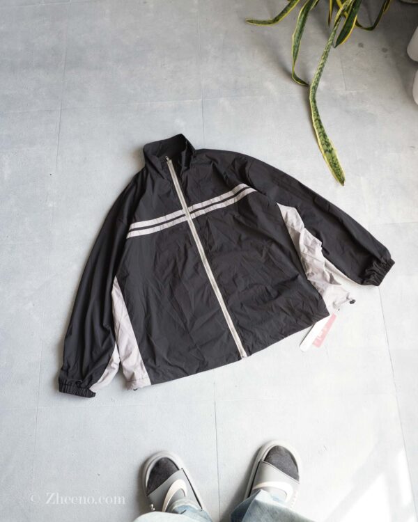 جکت دورنگ مشکی خاکی Romwe