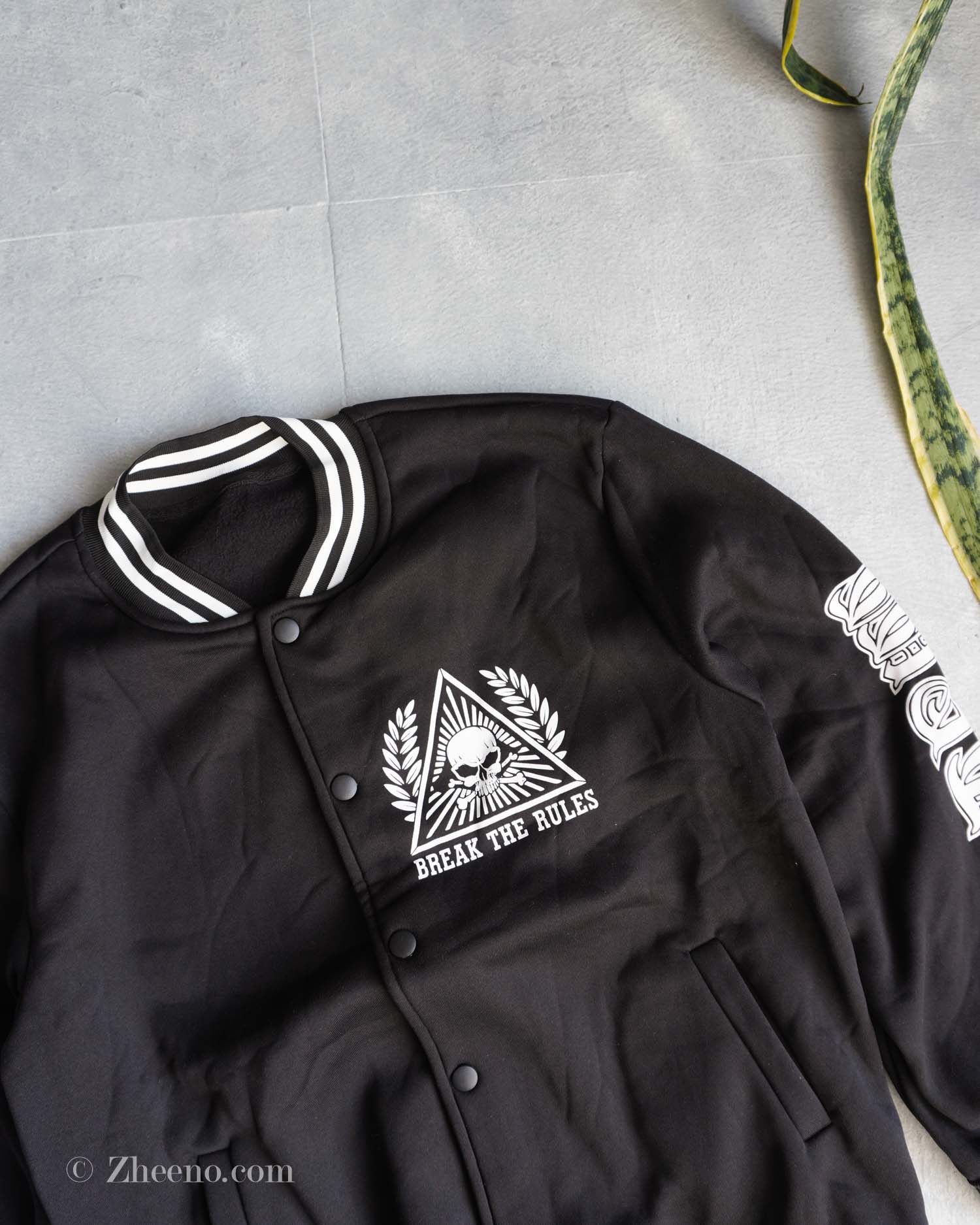 بامبر جکت مشکی Romwe