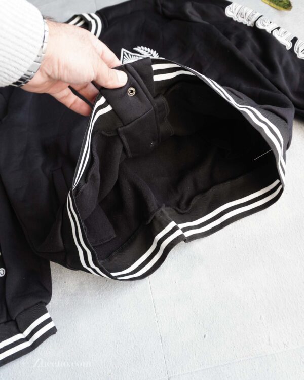 بامبر جکت مشکی Romwe