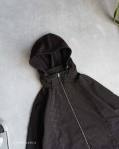 جکت مشکی کلاه دار Alpha camp