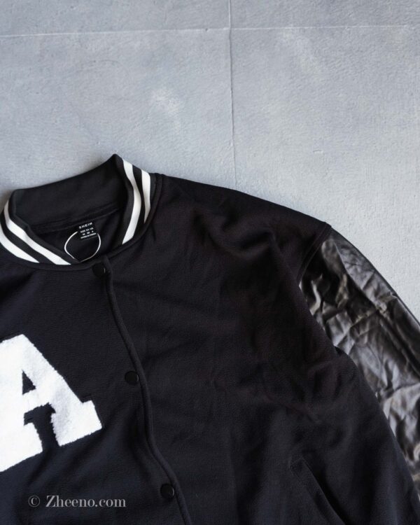 بامبر جکت مشکی Shein