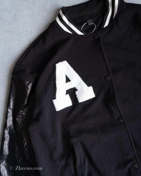 بامبر جکت مشکی Shein