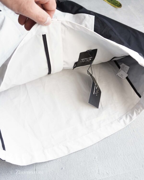 جکت کلاه دار دورنگ طوسی مشکی