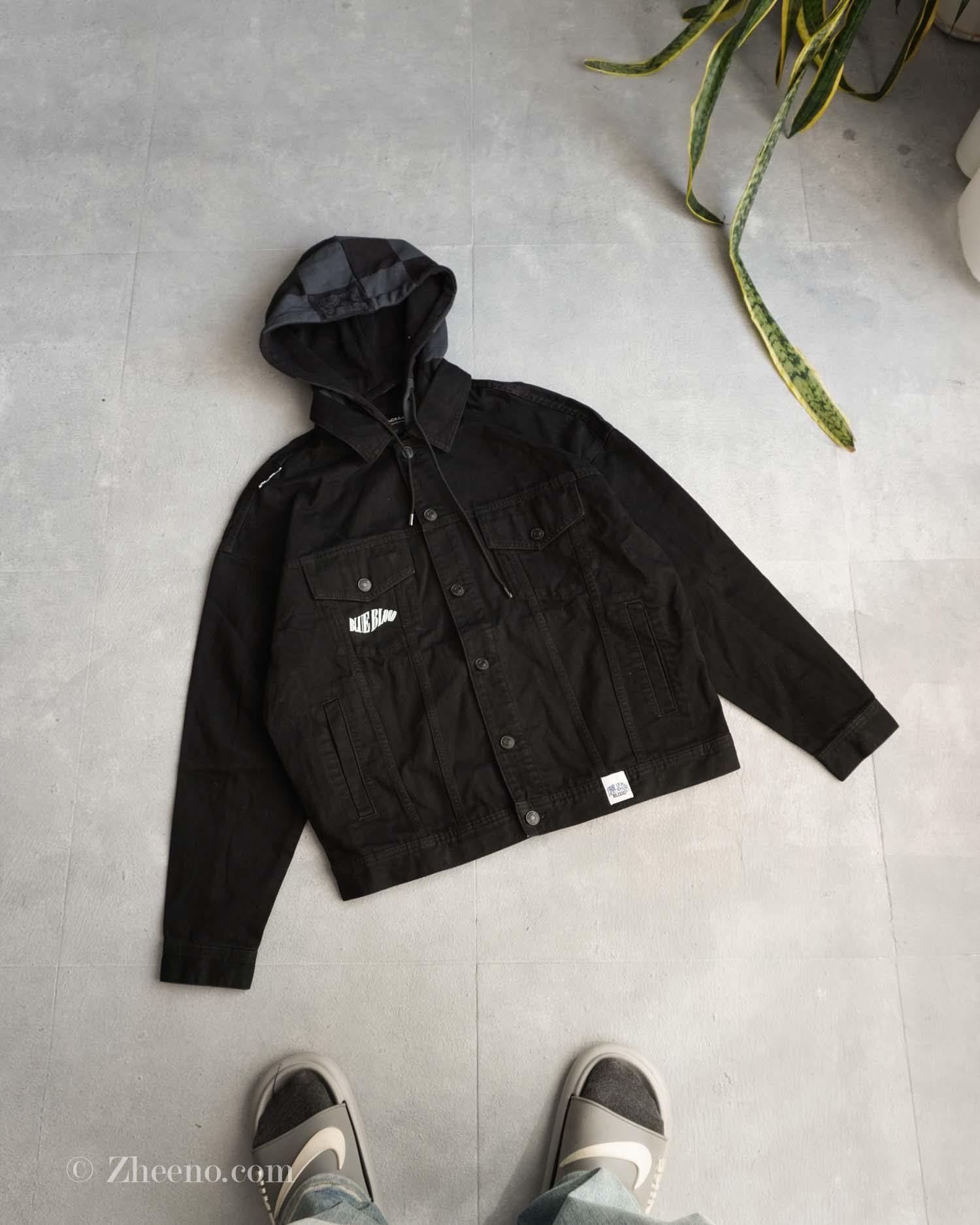 جکت جین کلاه دار مشکیJack&Jones