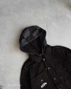 جکت جین کلاه دار مشکیJack&Jones