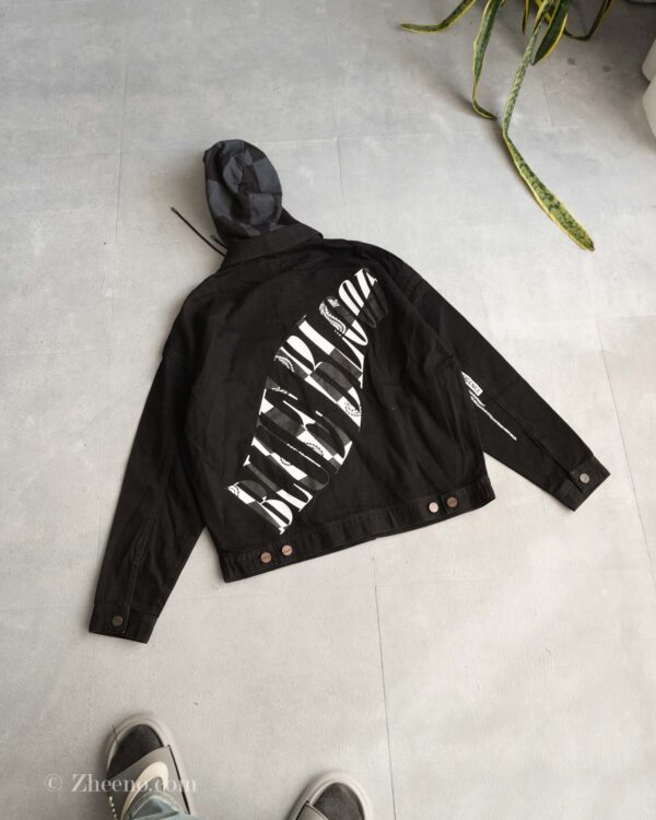 جکت جین کلاه دار مشکیJack&Jones