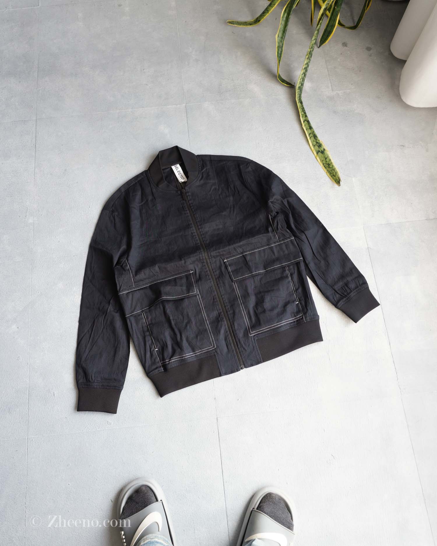 بامبر جکت نازک مشکی Selected
