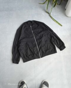 بابمر جکت مشکی ساده Manfinity