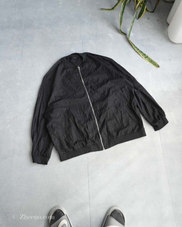 بابمر جکت مشکی ساده Manfinity