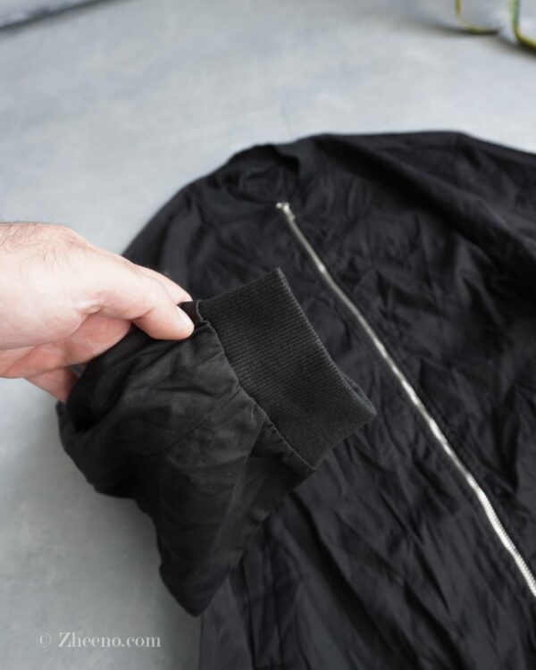 بابمر جکت مشکی ساده Manfinity