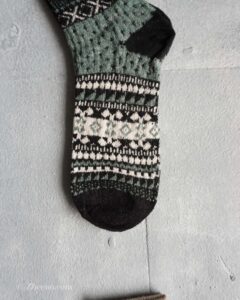 جوراب پشمی مردانه طرحدار مشکی