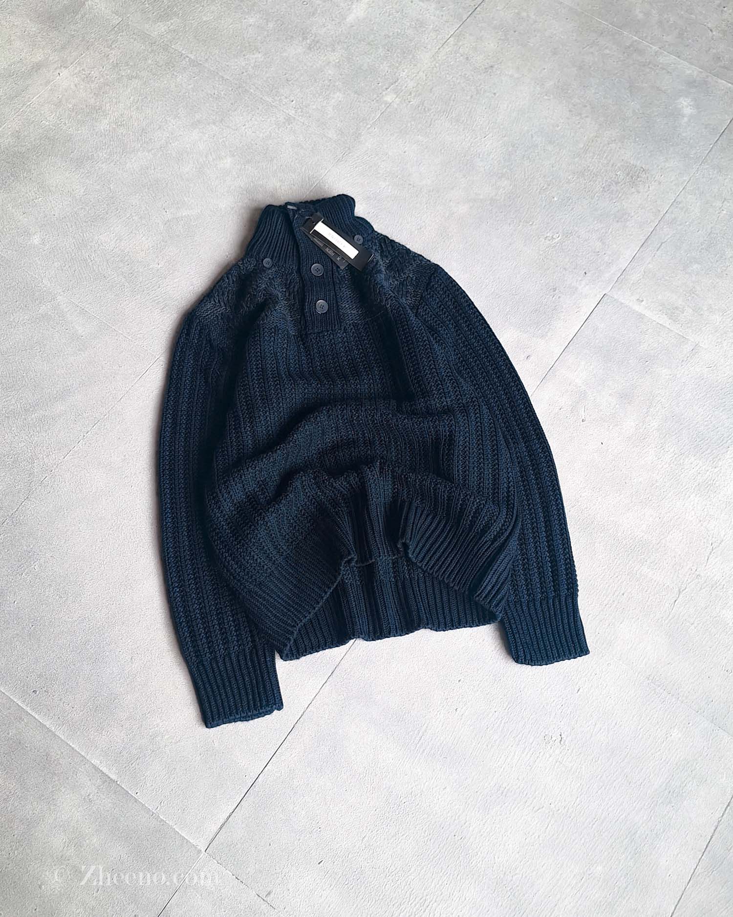 بافت ضخیم سرمه ای Polim Pire