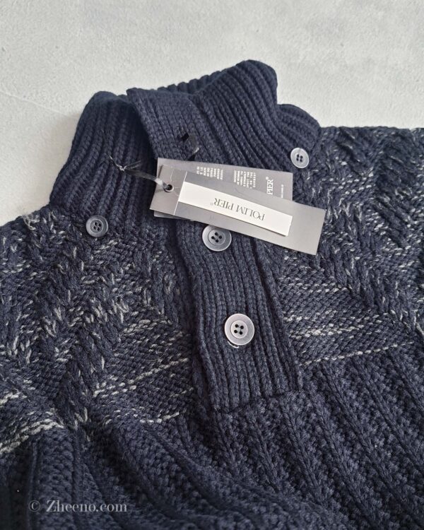 بافت ضخیم سرمه ای Polim Pire