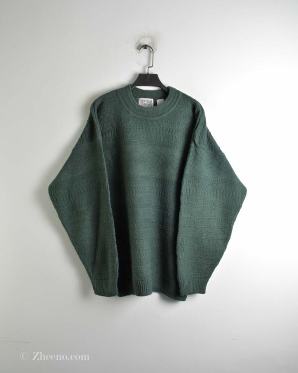 بافت وینیتیج سبز پررنگ Tip Top Tailors