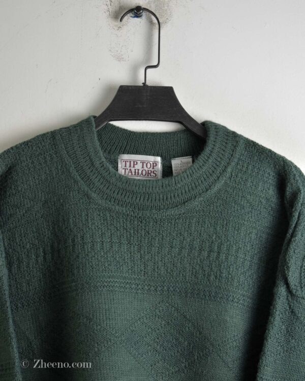 بافت وینیتیج سبز پررنگ Tip Top Tailors