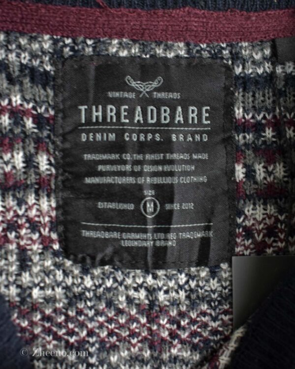 بافت وینیتیج طرح دار Threadbare