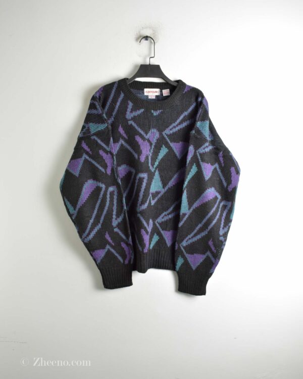 بافت وینیتیج مشکی بنفش Campus