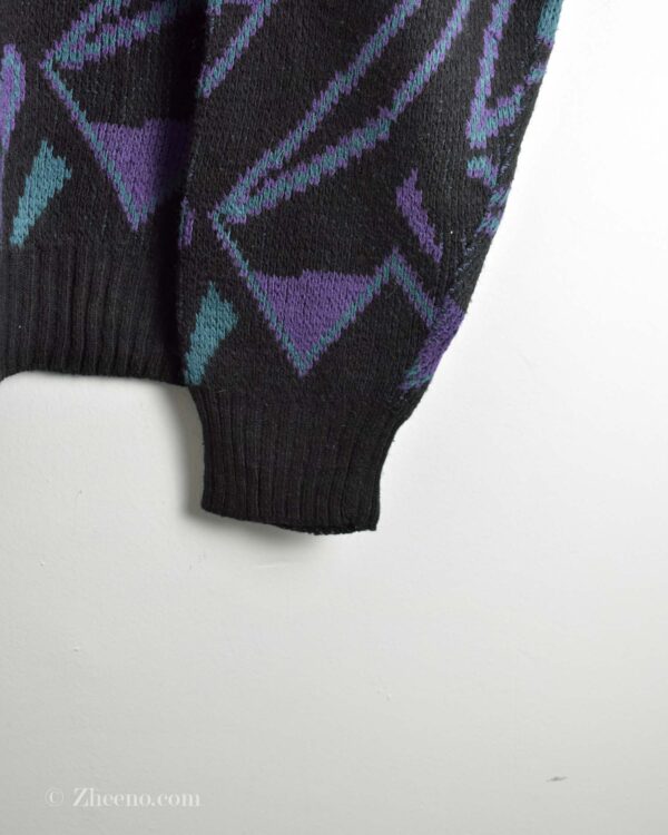 بافت وینیتیج مشکی بنفش Campus