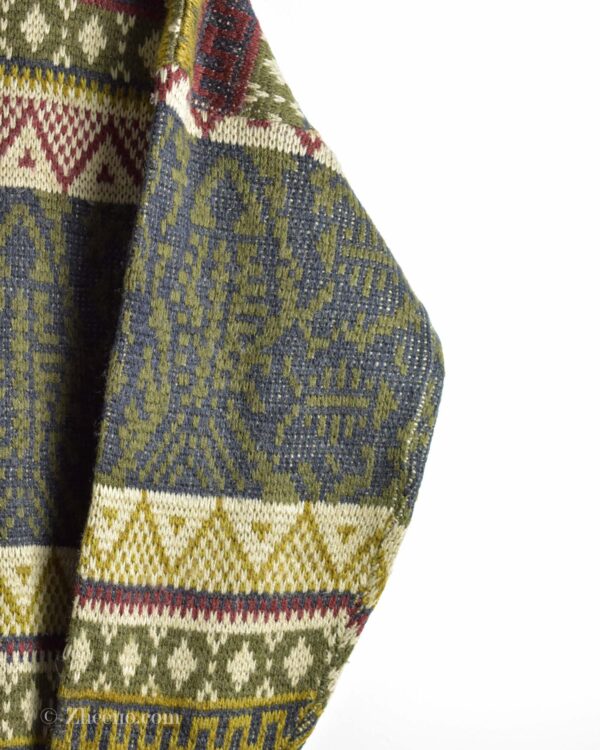 بافت وینیتیج طرح دار سبز Jargon