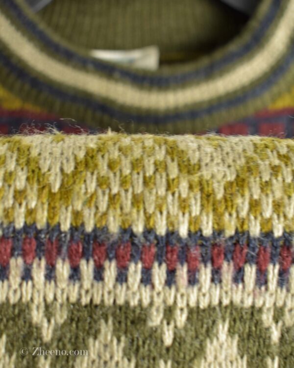 بافت وینیتیج طرح دار سبز Jargon