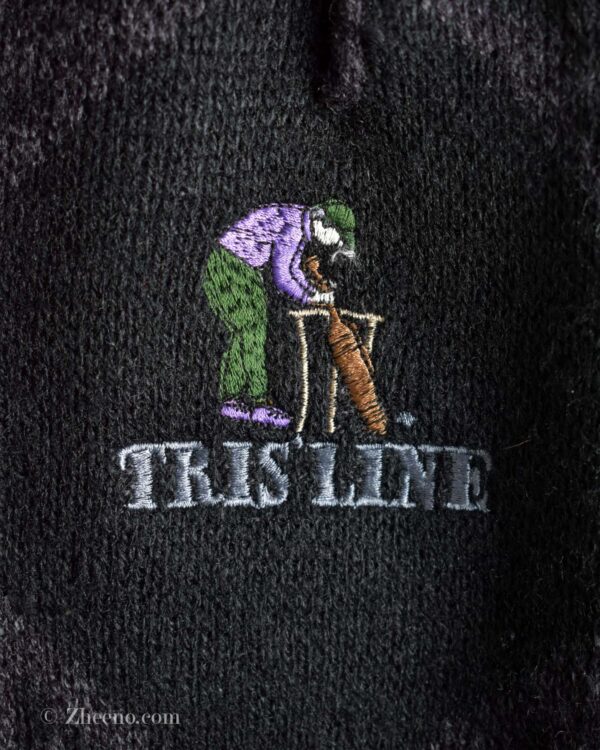 بافت وینیتیج تیره طرح دار