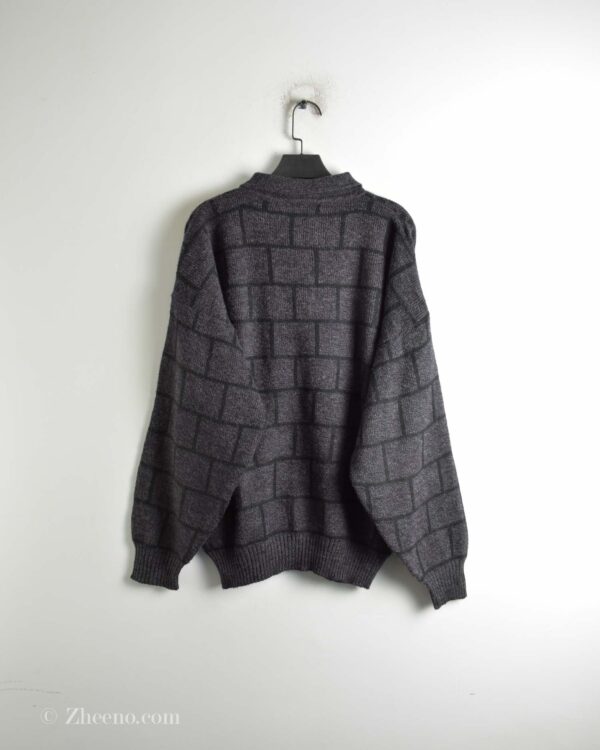 بافت وینیتیج تیره طرح دار