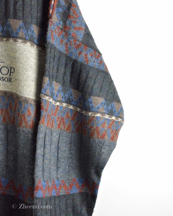 بافت وینتیج طرح دار The sweater