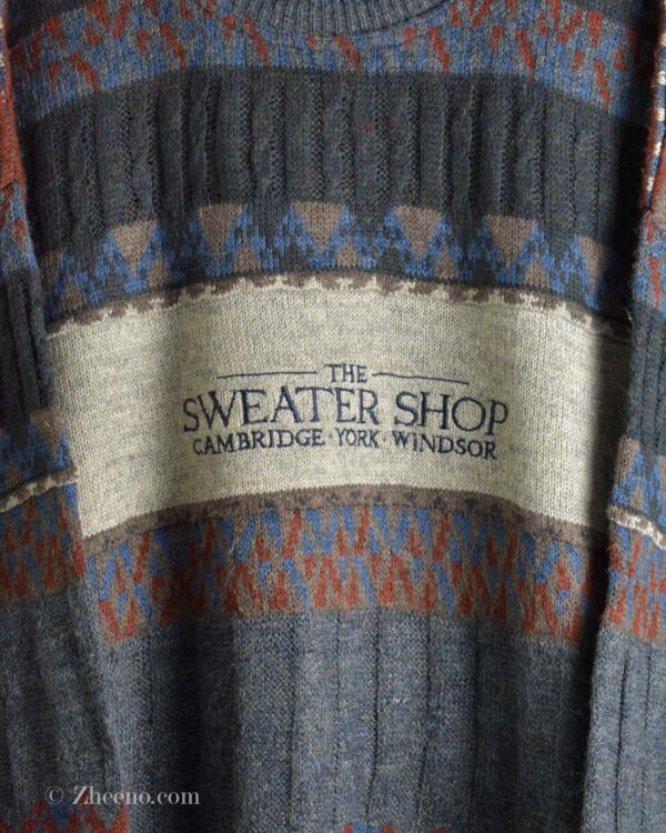 بافت وینتیج طرح دار The sweater