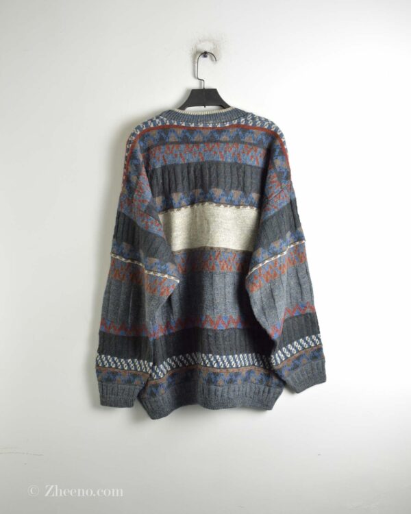 بافت وینتیج طرح دار The sweater