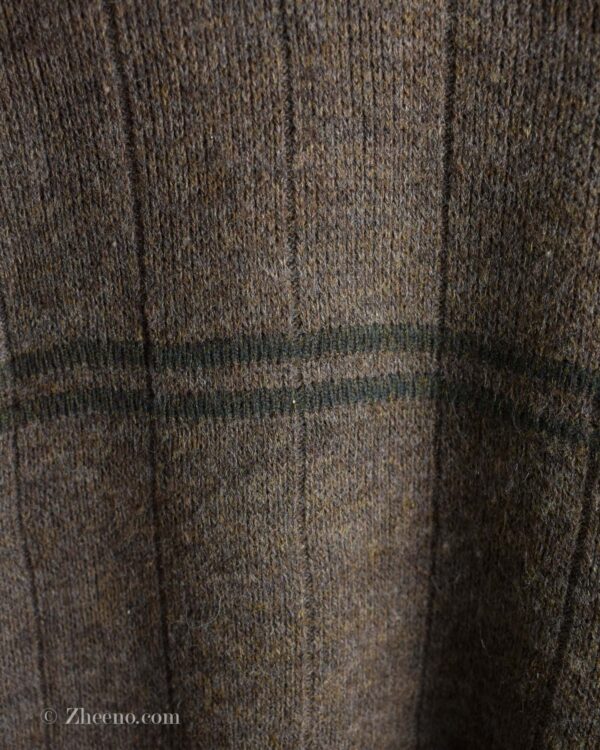 بافت وینتیج یقه هفت قهوه ای