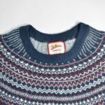 بافت وینتیج سرمه ای طرح دار Joe Browns