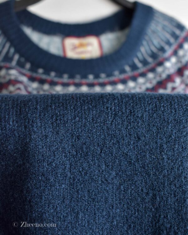 بافت وینتیج سرمه ای طرح دار Joe Browns