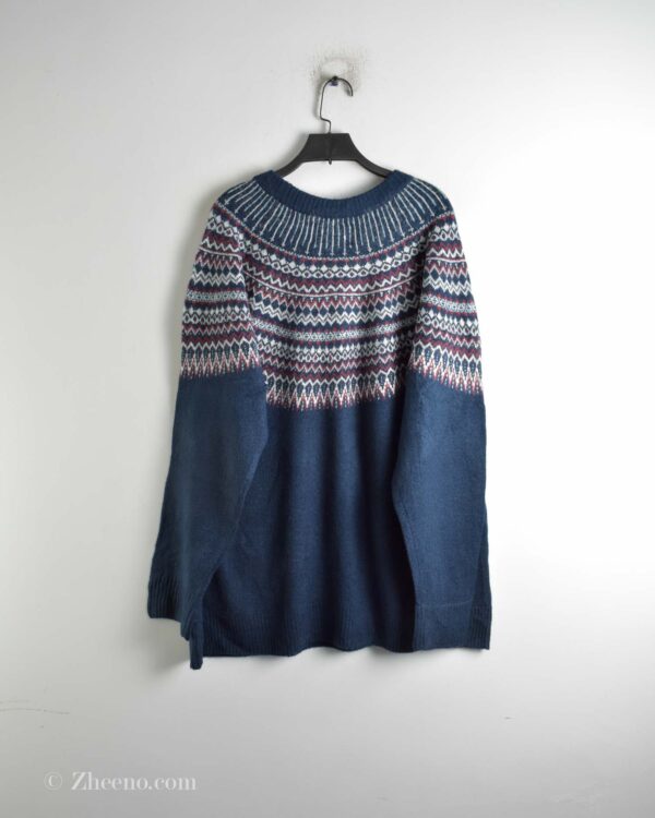 بافت وینتیج سرمه ای طرح دار Joe Browns