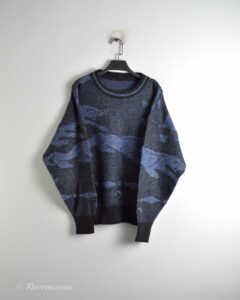 بافت وینتیج تیره طرح دار