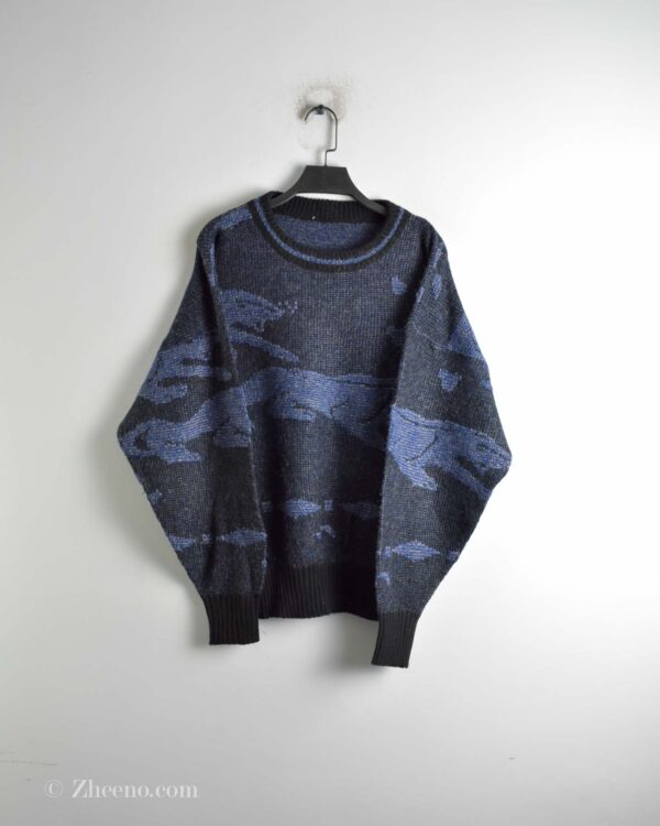 بافت وینتیج تیره طرح دار