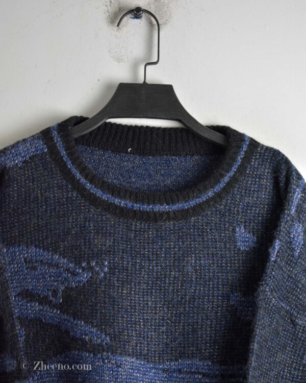 بافت وینتیج تیره طرح دار