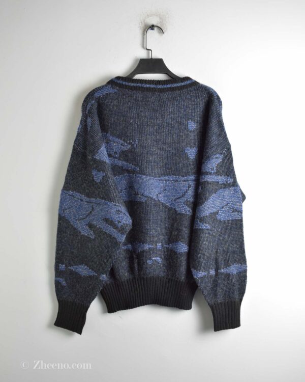 بافت وینتیج تیره طرح دار