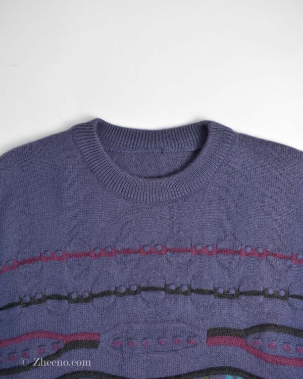 بافت وینتیج بنفش طرح دار