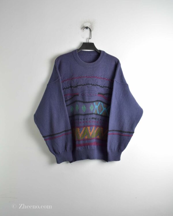 بافت وینتیج بنفش طرح دار