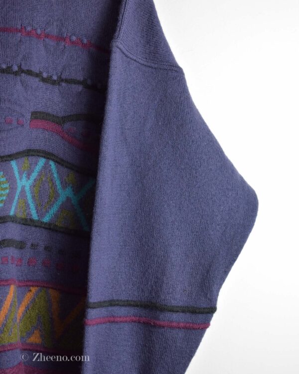 بافت وینتیج بنفش طرح دار