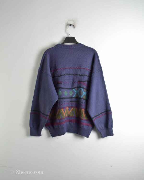 بافت وینتیج بنفش طرح دار