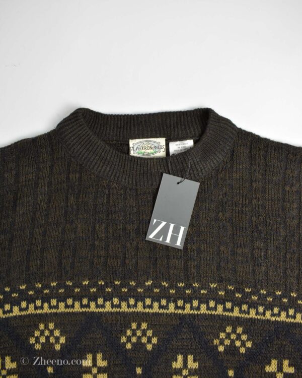 بافت وینتیج قهوه ای Flatiron Miles